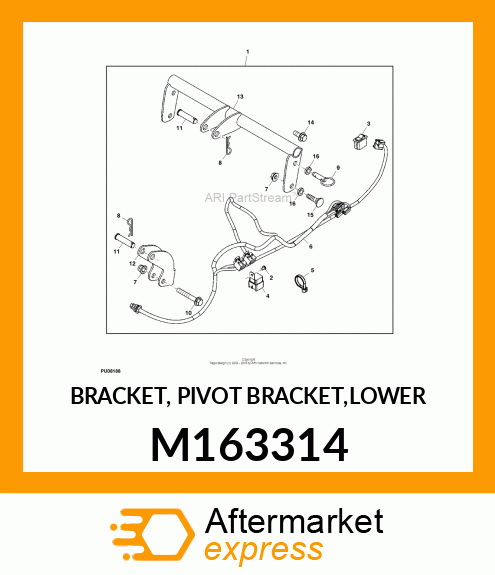 BRACKET, PIVOT BRACKET,LOWER M163314