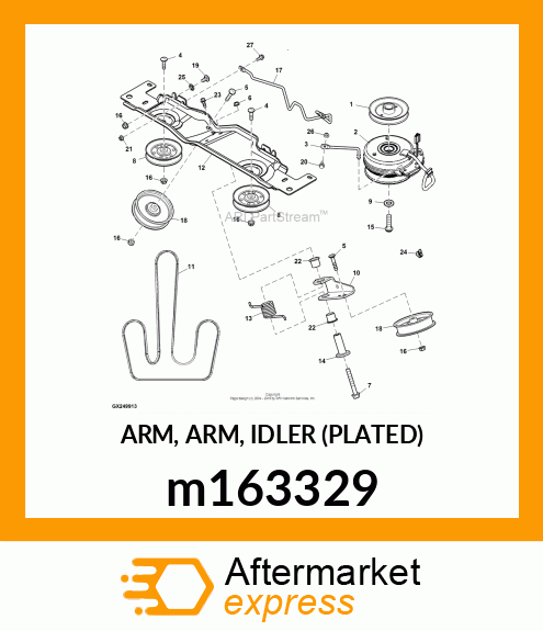 ARM, ARM, IDLER (PLATED) m163329