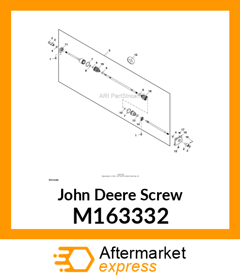 SCREW, M6 X 1 X 40 FLAT CTSK M163332