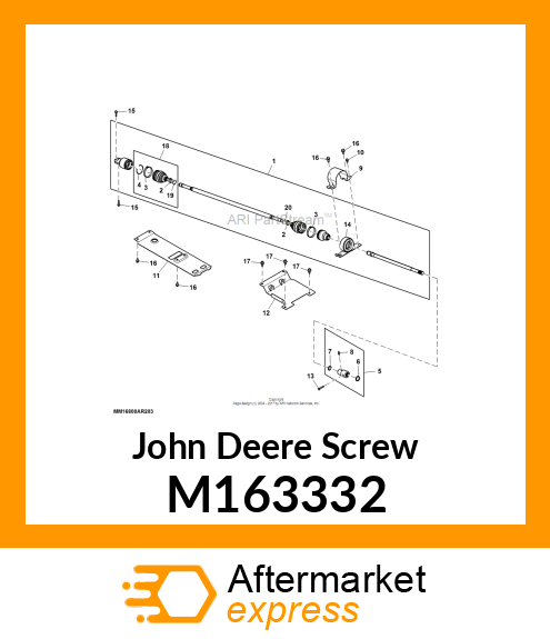 SCREW, M6 X 1 X 40 FLAT CTSK M163332