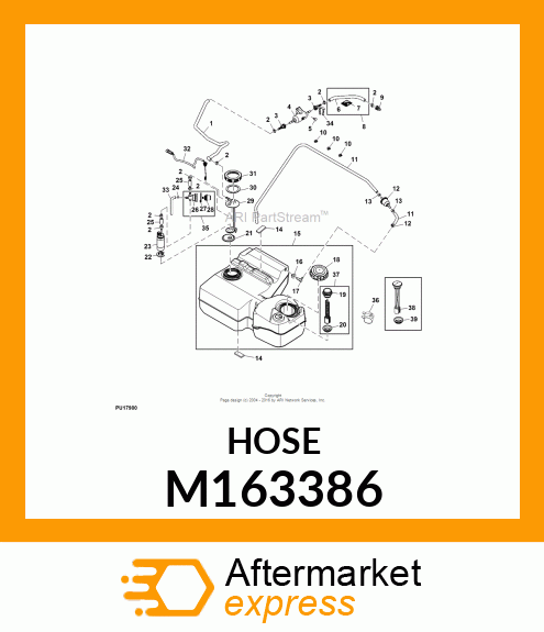 HOSE, FUEL RETURN M163386