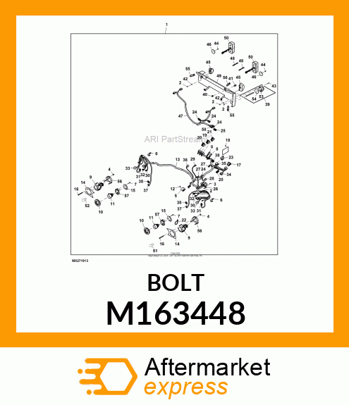 BOLT, BOLT, RD HD SQ LONG NECK, M6X M163448