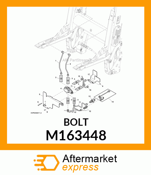 BOLT, BOLT, RD HD SQ LONG NECK, M6X M163448