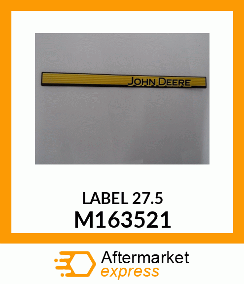 LABEL, RH SIDE STRIPE M163521