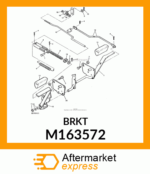 RETAINER, RETAINER, SPRING M163572