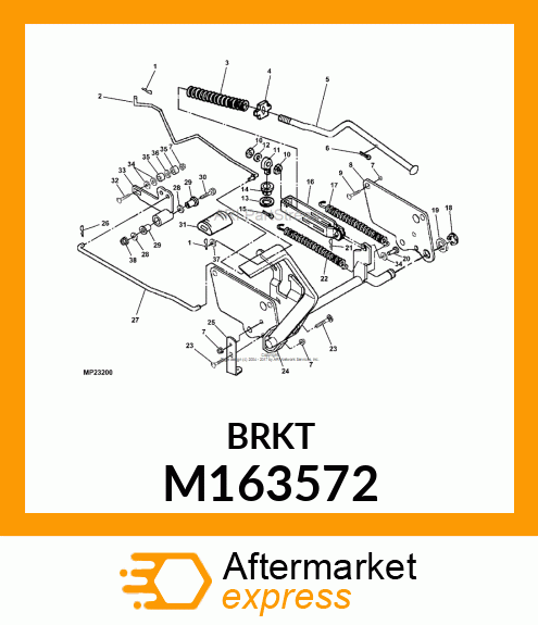 RETAINER, RETAINER, SPRING M163572