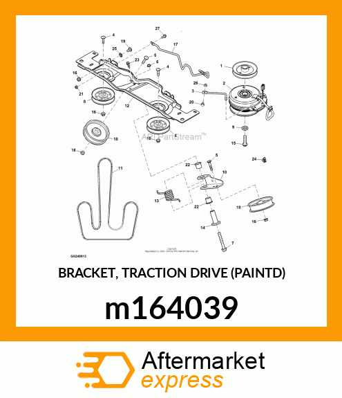 BRACKET, TRACTION DRIVE (PAINTD) m164039