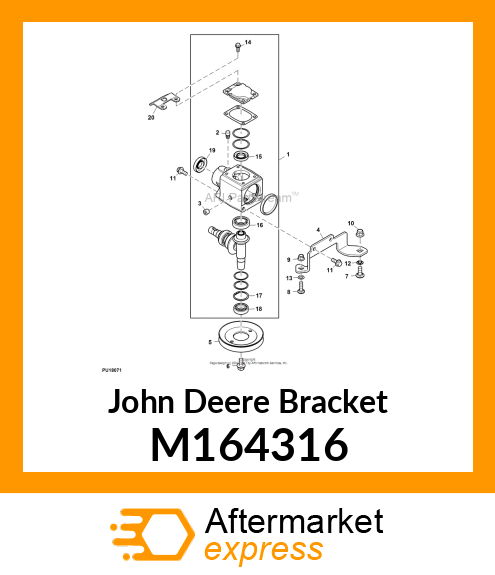 BRACKET, GEARBOX MOUNTING M164316