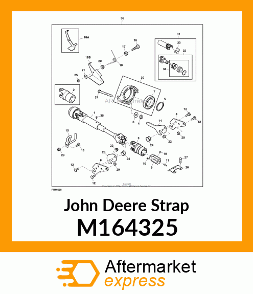 STRAP, STRAP, DRIVESHAFT SUPPORT X7 M164325