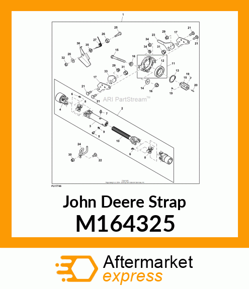 STRAP, STRAP, DRIVESHAFT SUPPORT X7 M164325