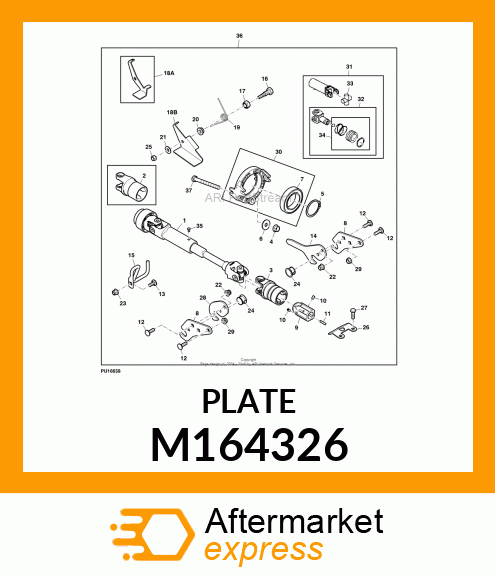 STRAP, STRAP DRIVE SHAFT SUPPORT X7 M164326