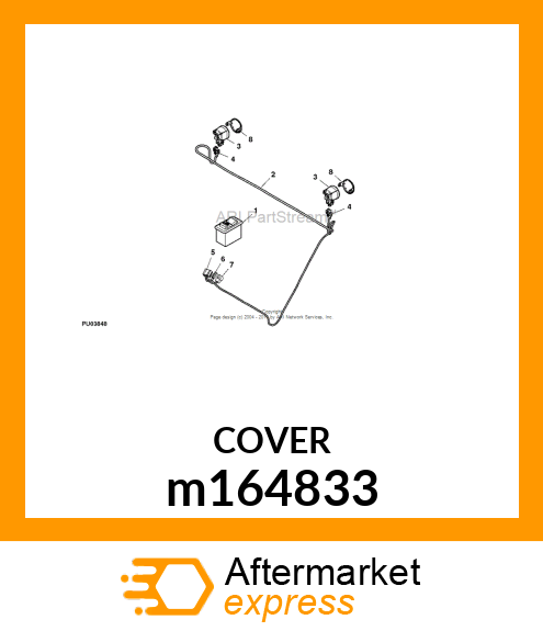 COVER, SPOT LIGHT (WHITE) m164833