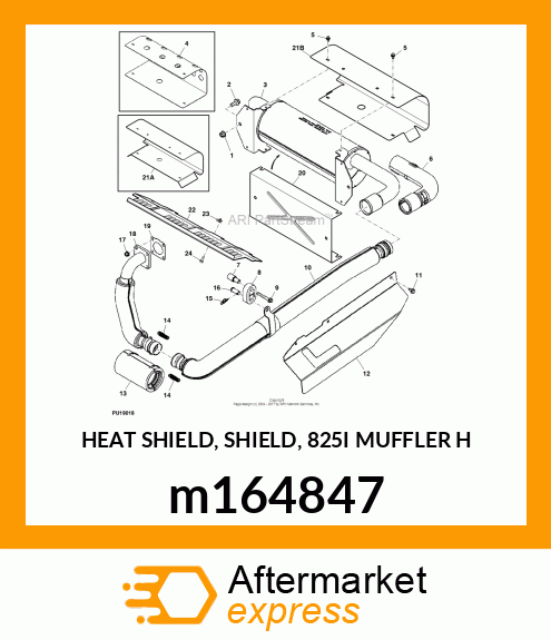 HEAT SHIELD, SHIELD, 825I MUFFLER H m164847