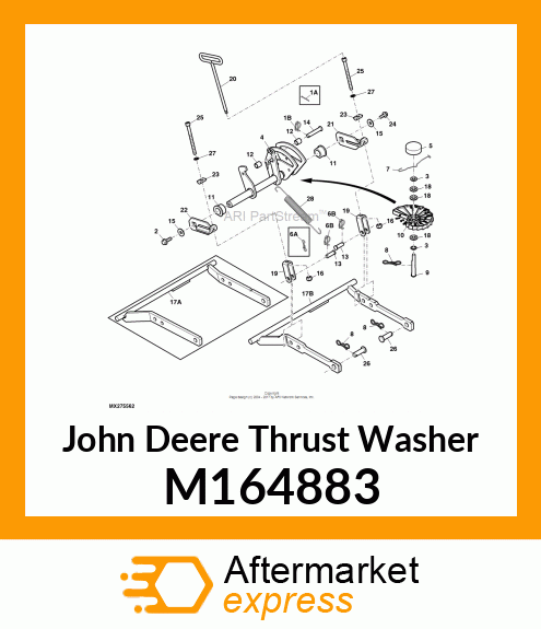 WASHER, PLASTIC M164883