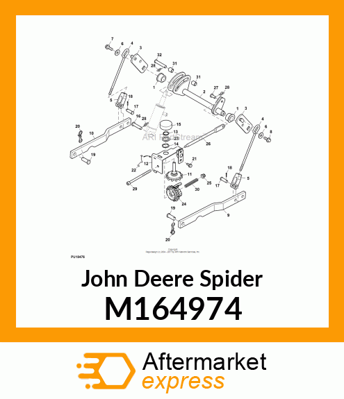 SPIDER, MOWER HEIGHT CONTROL M164974