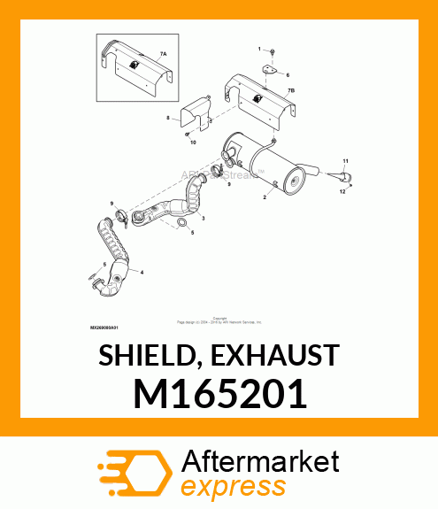 SHIELD, EXHAUST M165201