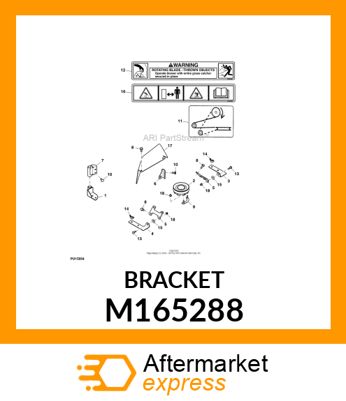 BRACKET, REAR 54HC POWER FLOW M165288