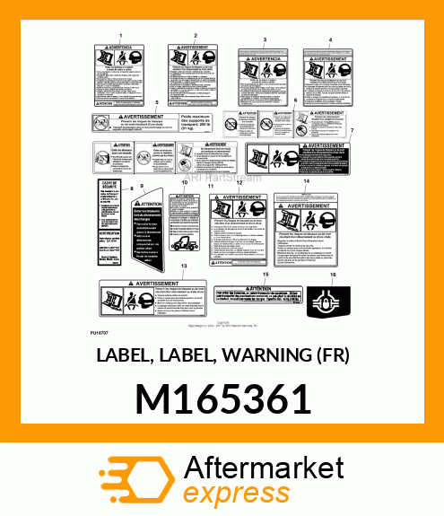 LABEL, LABEL, WARNING (FR) M165361