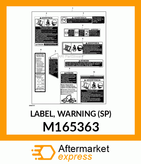 LABEL, WARNING (SP) M165363