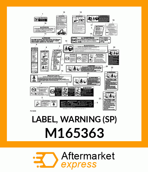 LABEL, WARNING (SP) M165363