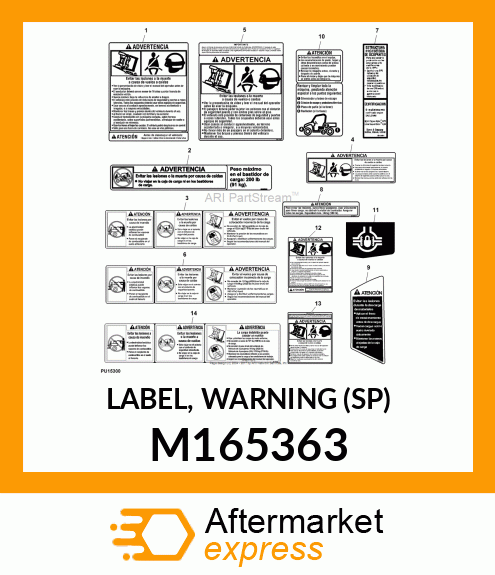 LABEL, WARNING (SP) M165363