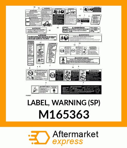 LABEL, WARNING (SP) M165363