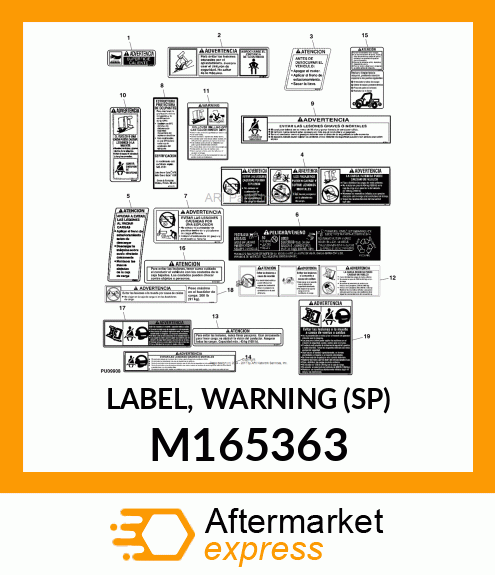 LABEL, WARNING (SP) M165363