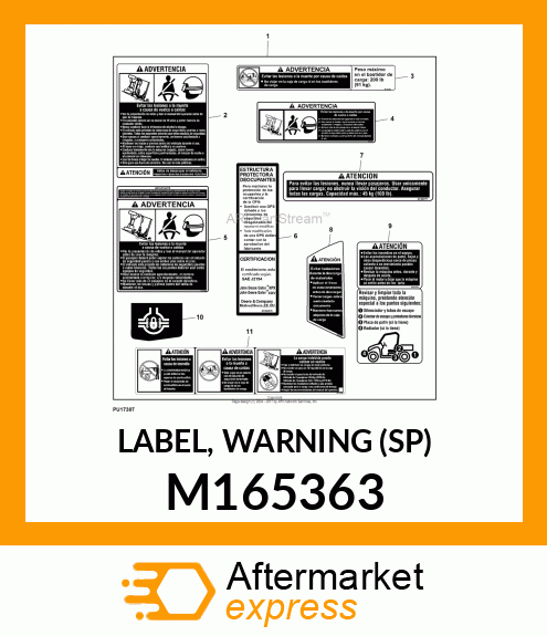 LABEL, WARNING (SP) M165363