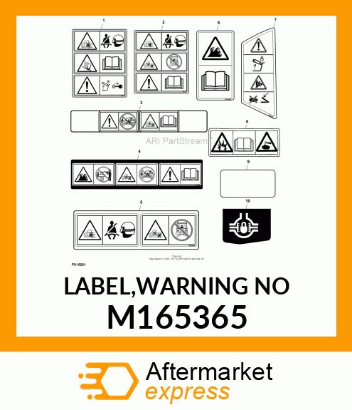 LABEL,WARNING NO M165365