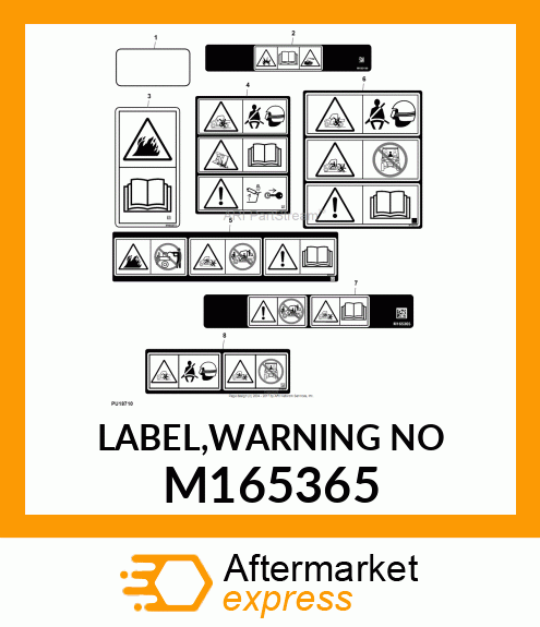 LABEL,WARNING NO M165365