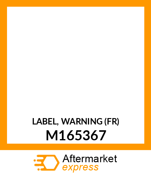 LABEL, WARNING (FR) M165367