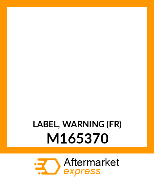 LABEL, WARNING (FR) M165370