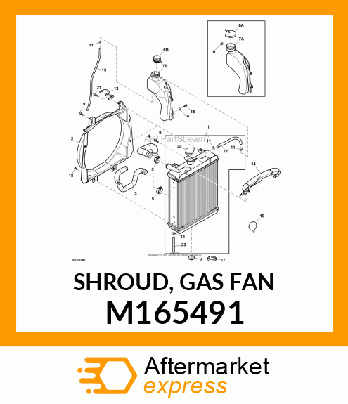 SHROUD, GAS FAN M165491