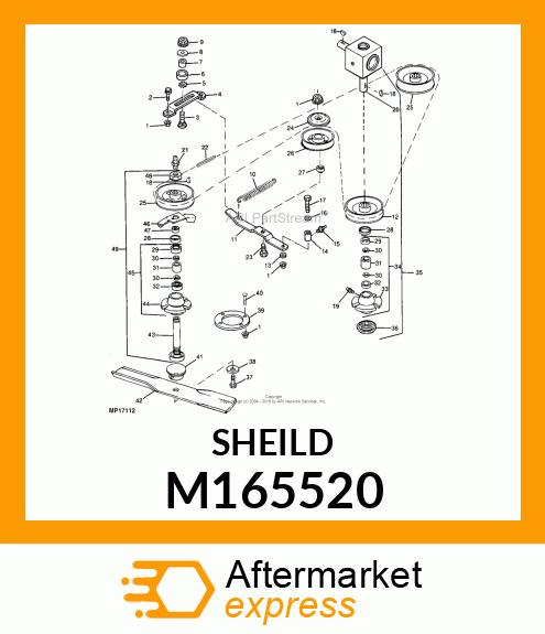 SHIELD, IDLER SHIELD M165520