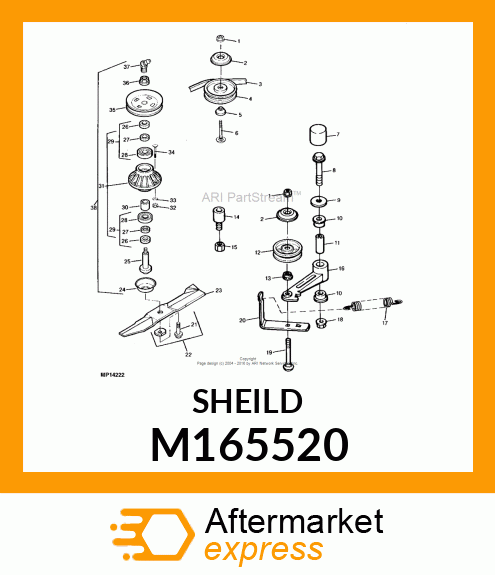 SHIELD, IDLER SHIELD M165520