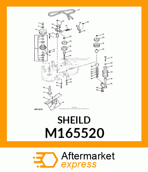 SHIELD, IDLER SHIELD M165520