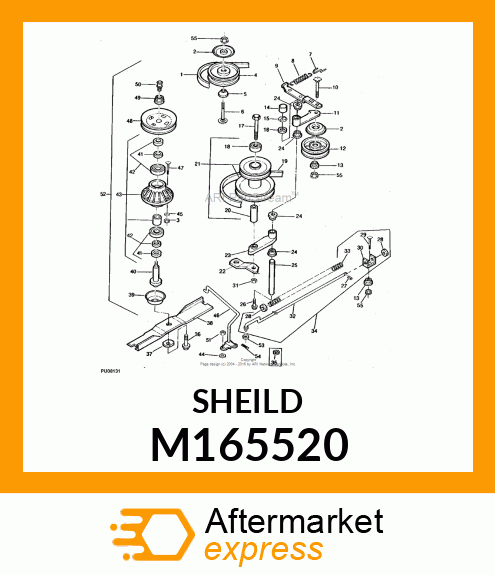 SHIELD, IDLER SHIELD M165520