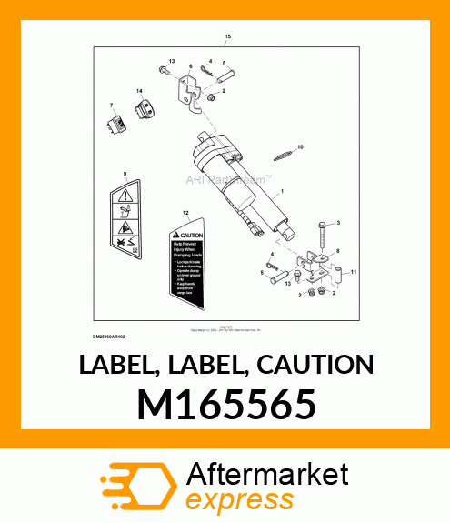 LABEL, LABEL, CAUTION M165565