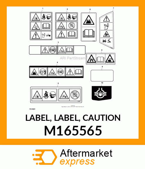 LABEL, LABEL, CAUTION M165565