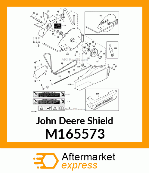 SHIELD, X700 54HC POWERFLOW M165573