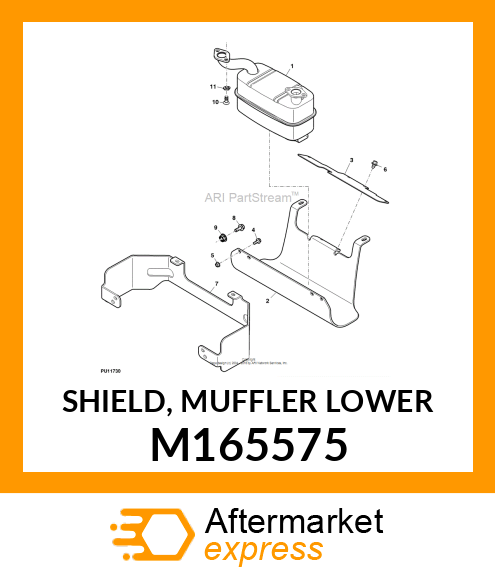 SHIELD, MUFFLER LOWER M165575