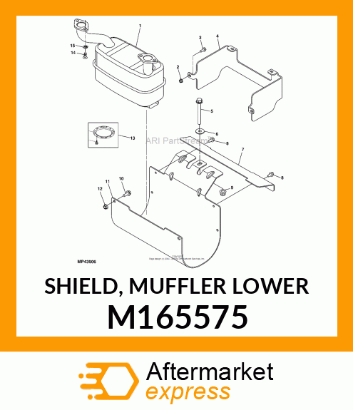 SHIELD, MUFFLER LOWER M165575