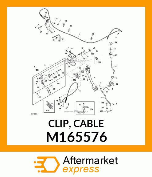 CLIP, CABLE M165576