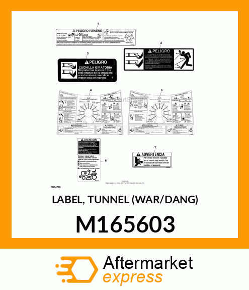 LABEL, TUNNEL (WAR/DANG) M165603