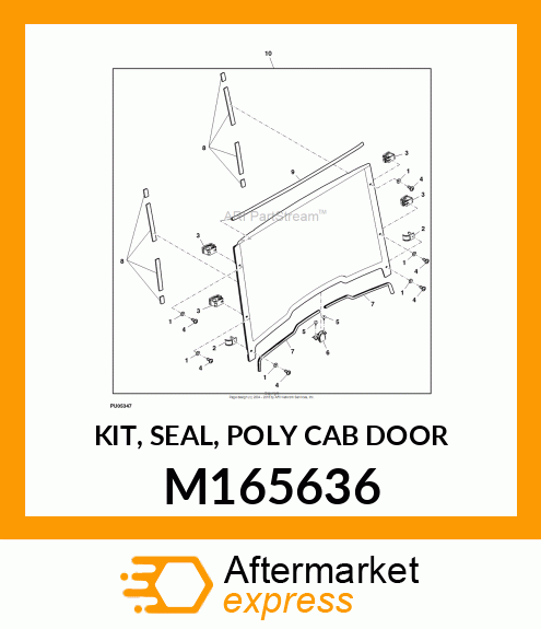 KIT, SEAL, POLY CAB DOOR M165636