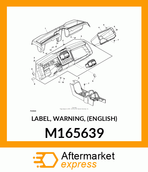 LABEL, WARNING, (ENGLISH) M165639