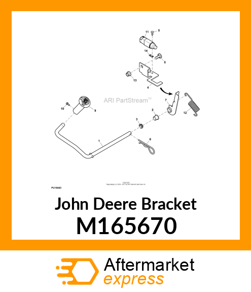 BRACKET, DIFFERENTIAL LOCK SWITCH M165670