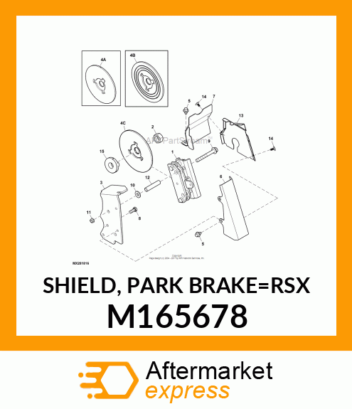 SHIELD, PARK BRAKE_RSX M165678