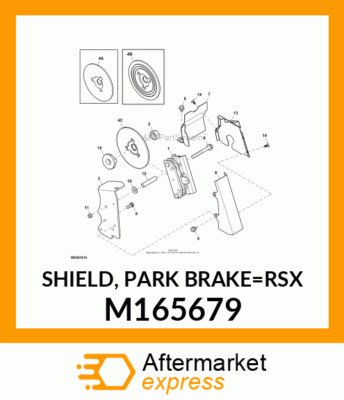 SHIELD, PARK BRAKE_RSX M165679