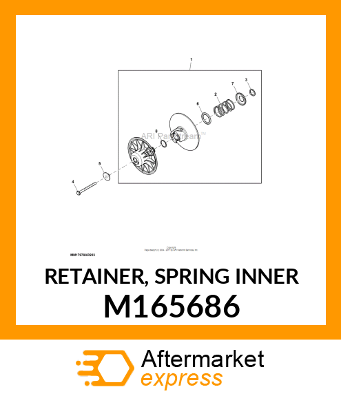 RETAINER, SPRING INNER M165686